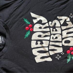 Old Navy Black Shirt - Merry Vibes Only